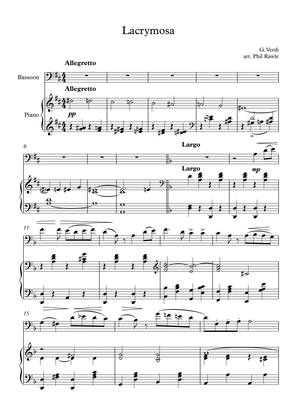 Lacrymosa from Requiem (Verdi) - Bassoon Solo