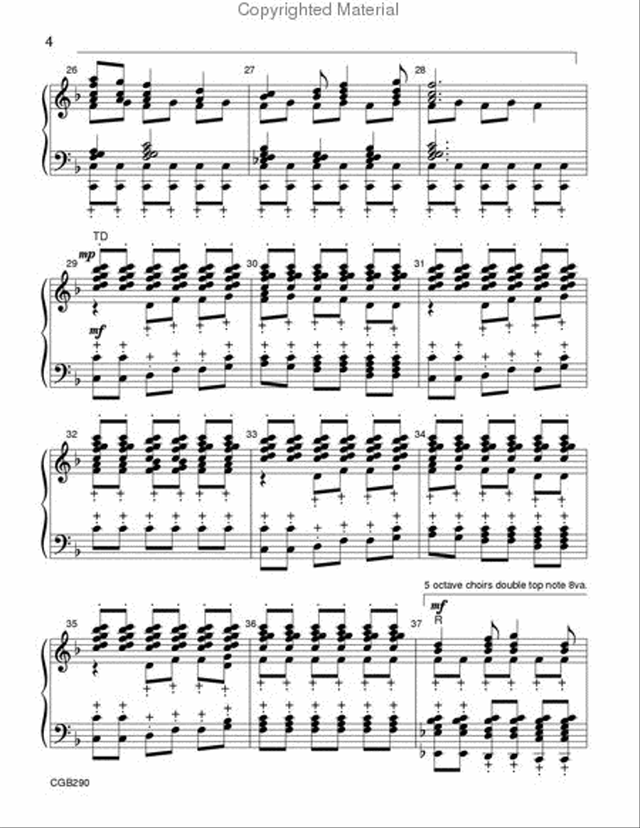 Timbrel and Dance Timbrel and Dance Handbell Choir scores gallery preview page 4
