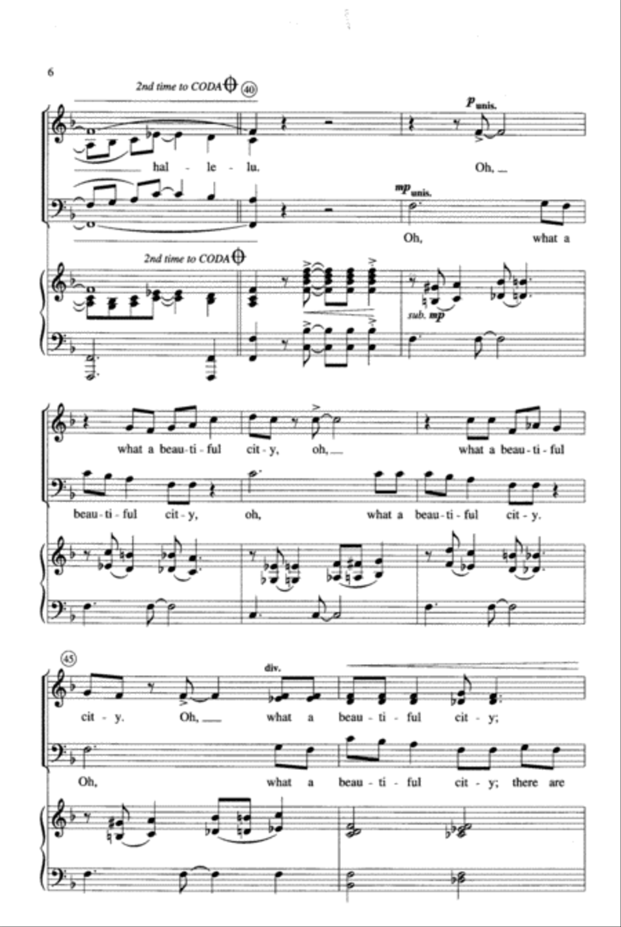 Twelve Gates into the City 4-Part scores gallery preview page 3