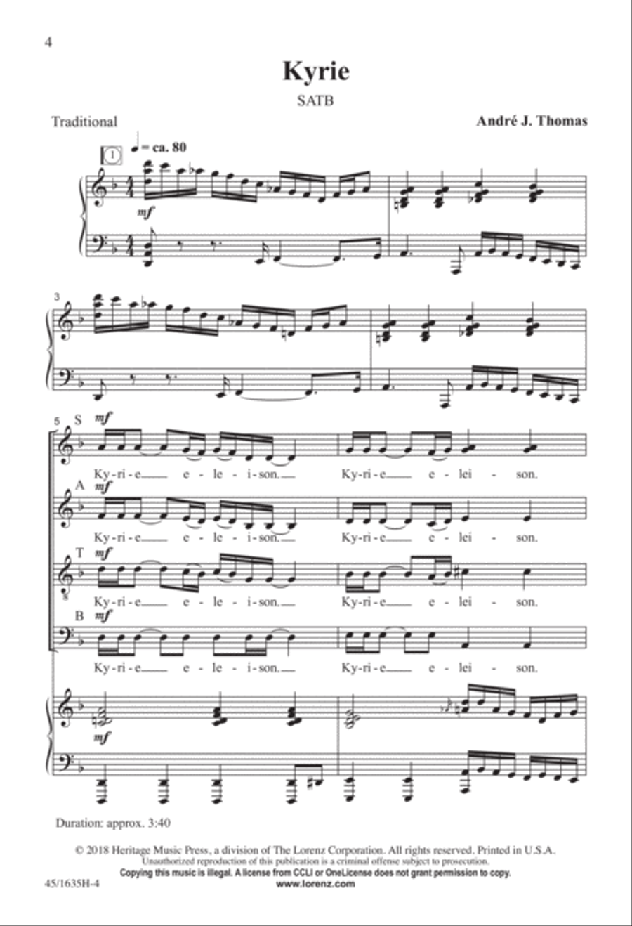 Mass: A Celebration of Love and Joy 4-Part scores gallery preview page 2