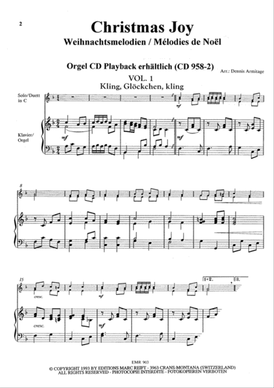 28 Weihnachtsmelodien Vol. 1 Woodwind Duet scores gallery preview page 3