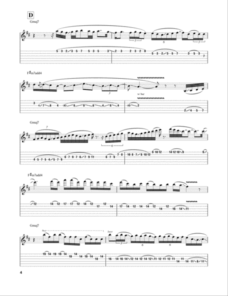 If I Could Fly Electric Guitar scores gallery preview page 4