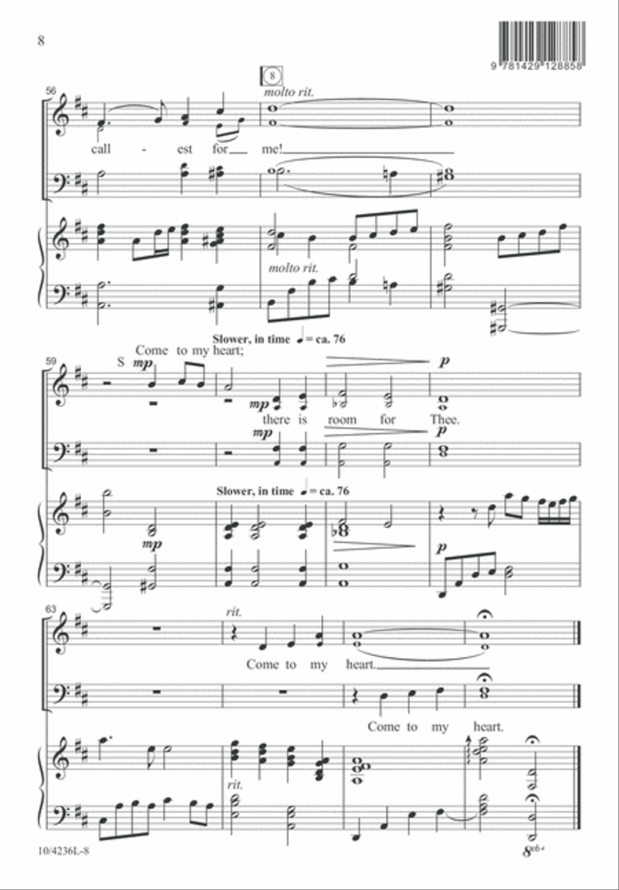 Come to My Heart 4-Part scores gallery preview page 8