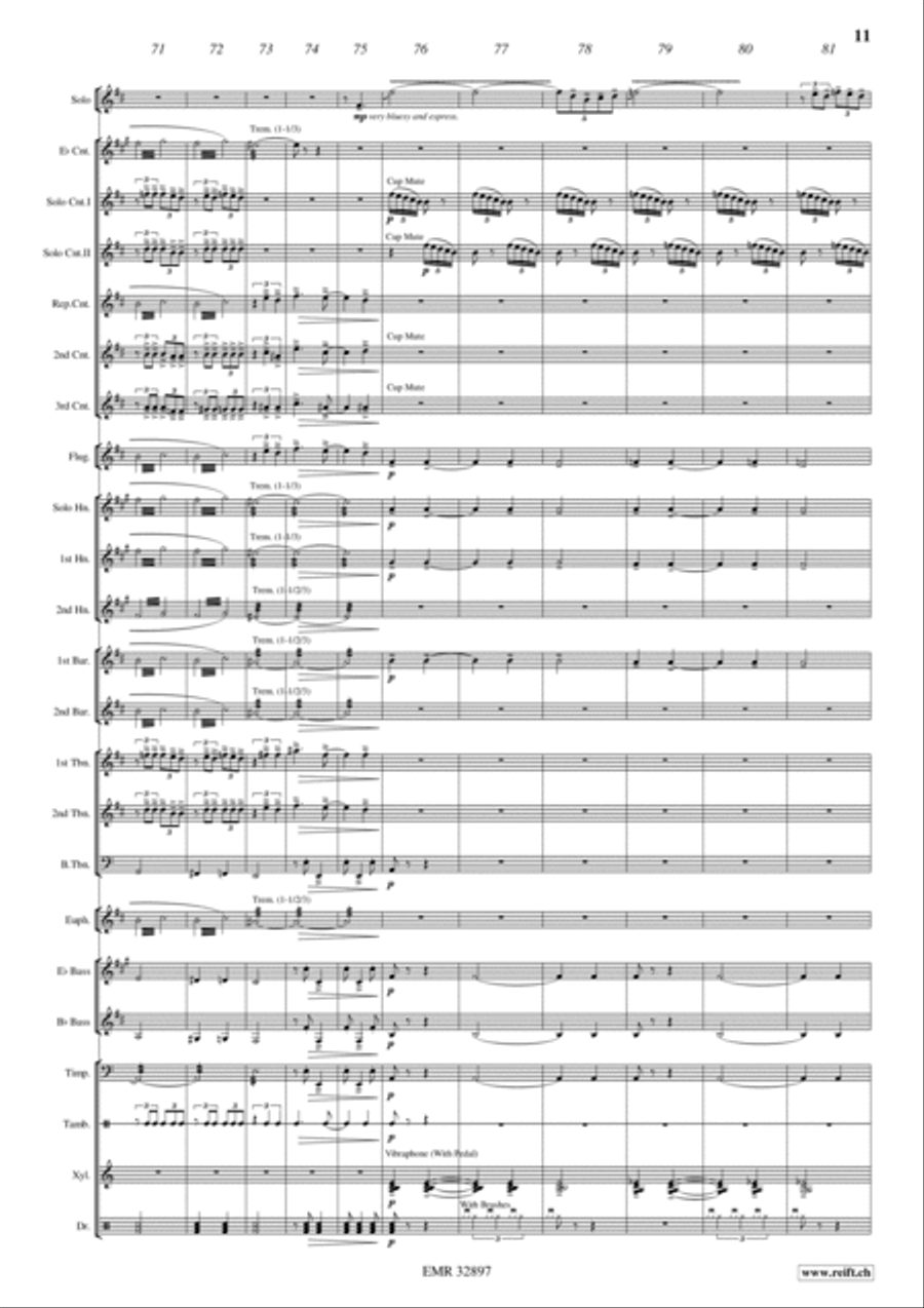 American Sketches Brass Band scores gallery preview page 12