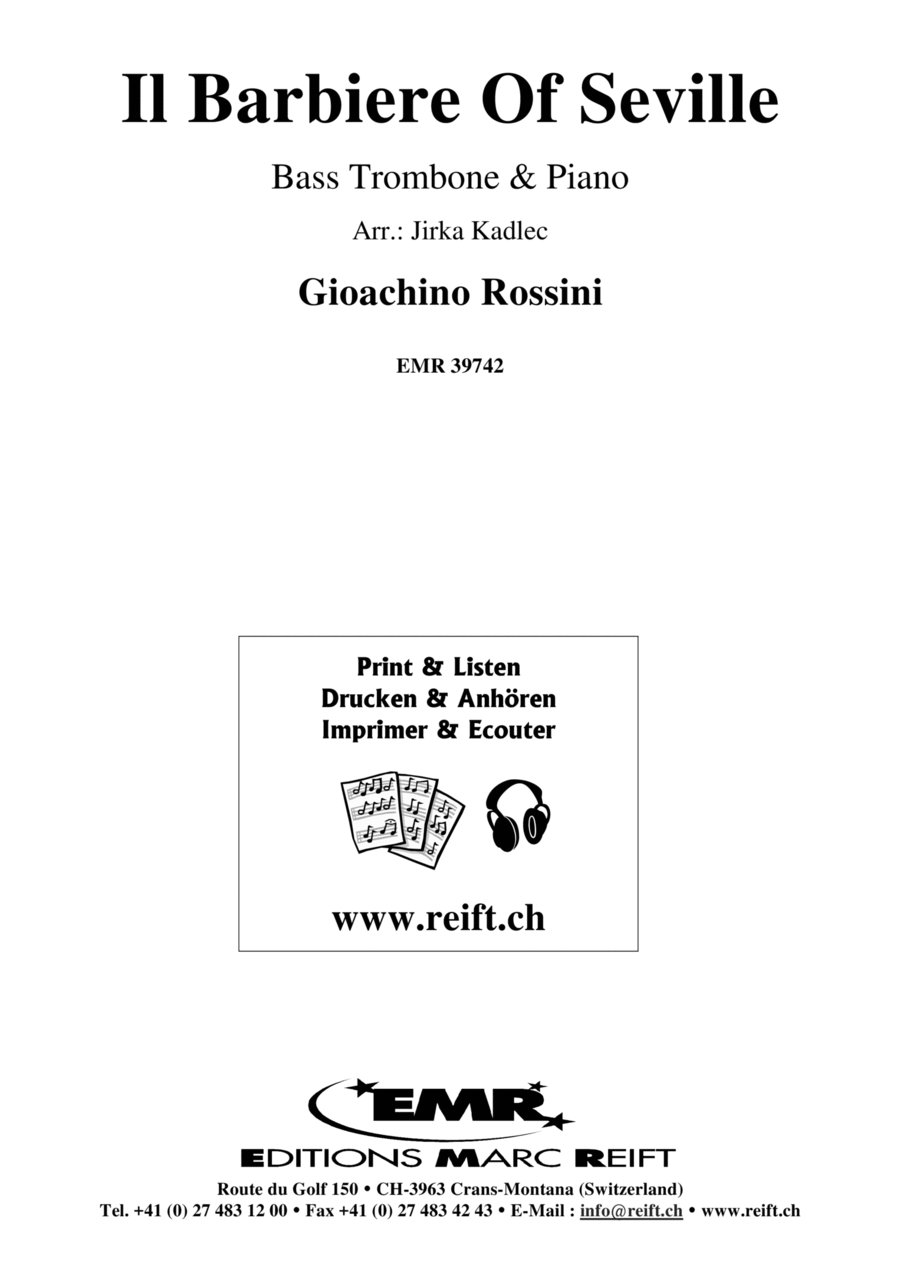 Il Barbiere Of Seville Trombone scores gallery preview page 1