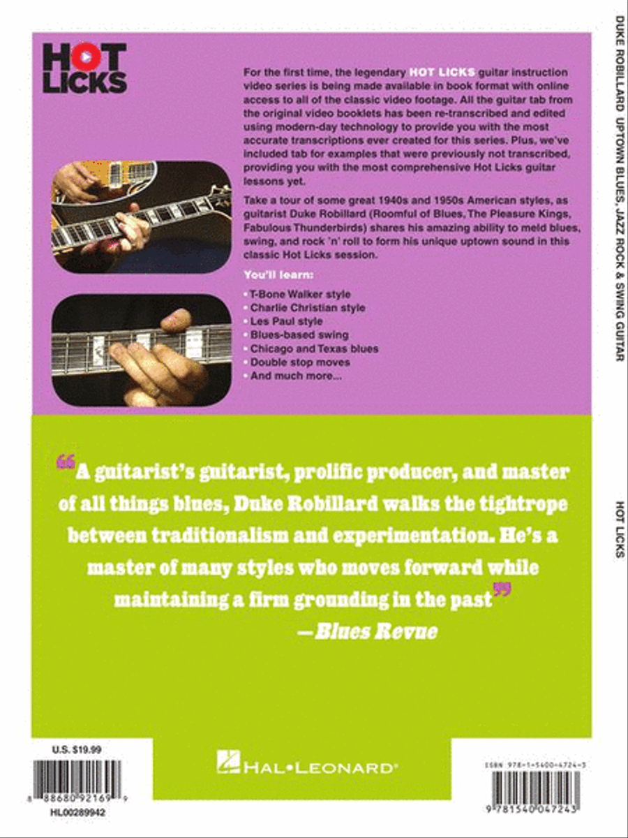 Duke Robillard – Uptown Blues, Jazz Rock & Swing Guitar Electric Guitar scores gallery preview page 7