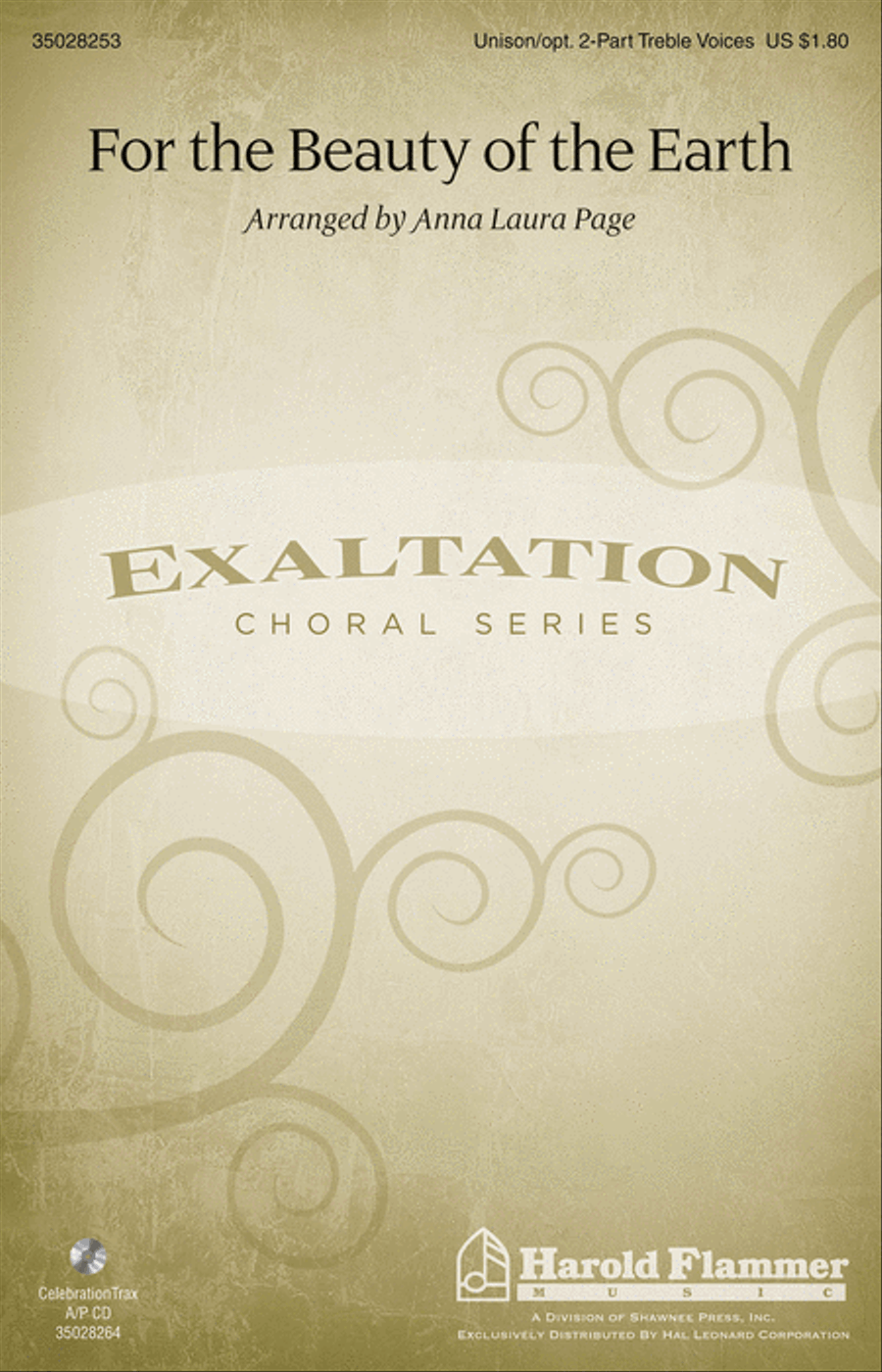 For the Beauty of the Earth Unison Choir scores gallery preview page 1