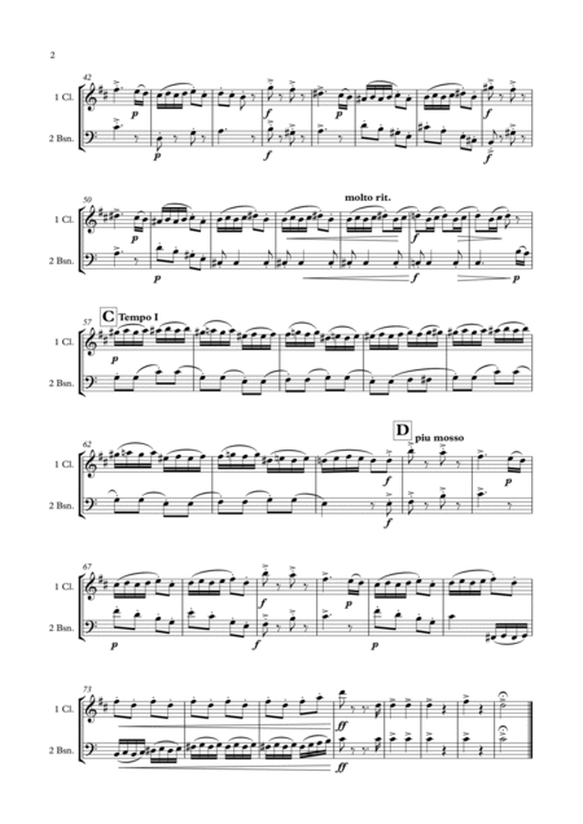 Slavonic Dance Op. 46, No. 3 (Clarinet & Bassoon Duet) image number null