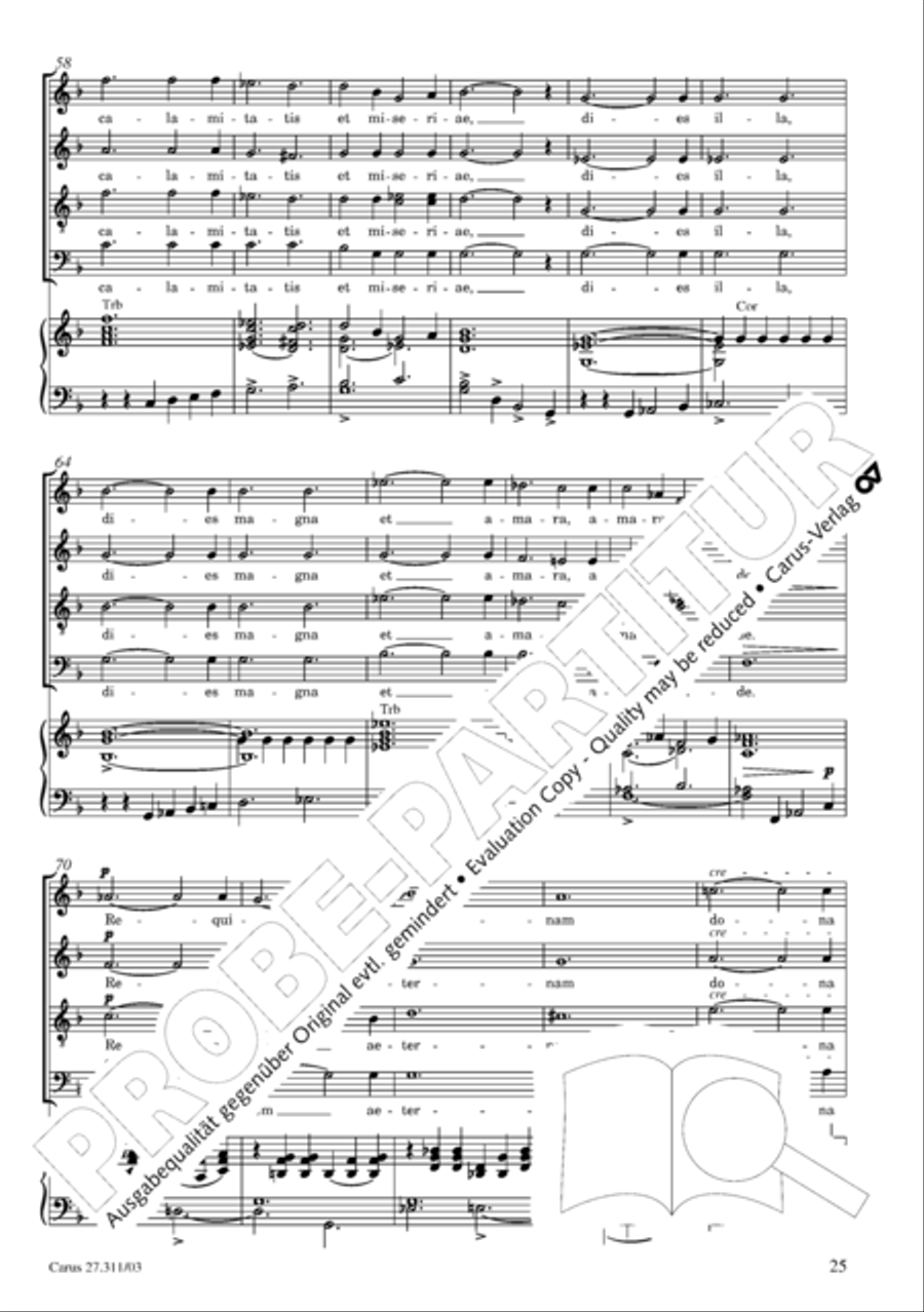 Requiem - church version (Requiem. Fassung mit kleinem Orchester) Requiem - church version (Requiem. Fassung mit kleinem Orchester) 4-Part scores gallery preview page 26