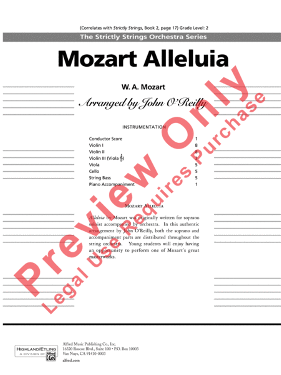 Mozart Classics String Orchestra scores gallery preview page 11