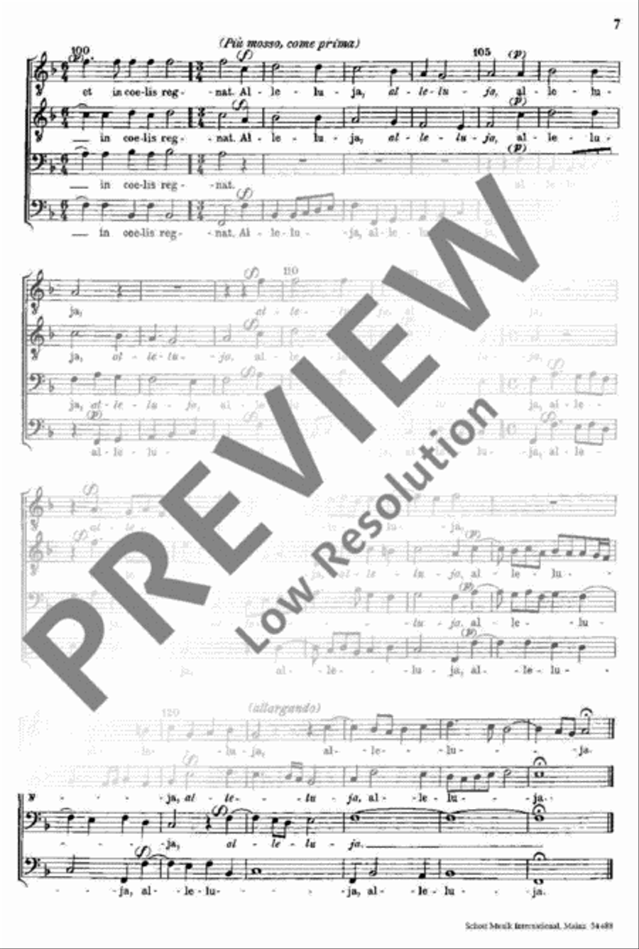 O regem coeli TTBB scores gallery preview page 8