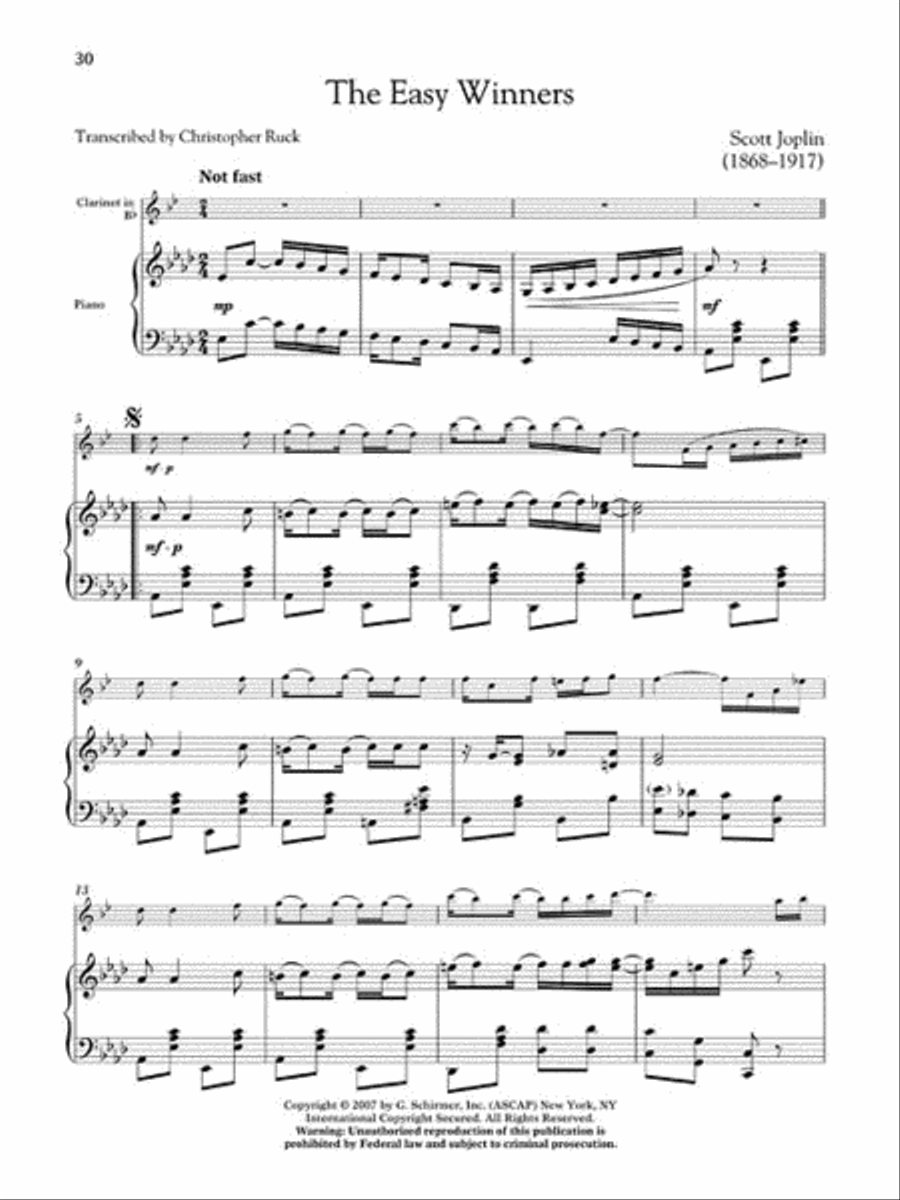 The Clarinet Collection Clarinet Solo scores gallery preview page 6