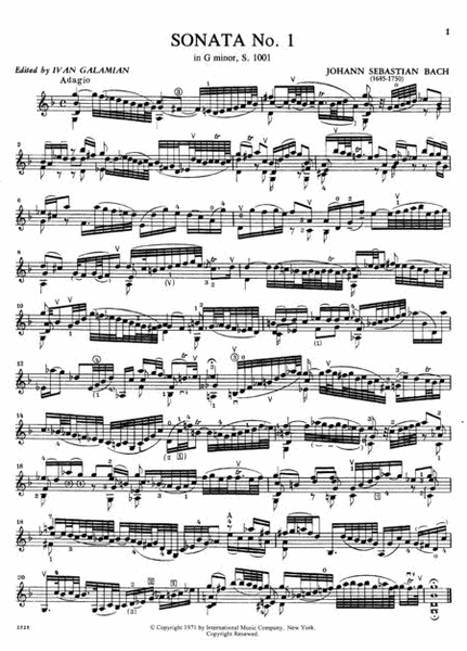 Six Sonatas and Partitas, S. 1001-1006 (for Violin Solo)