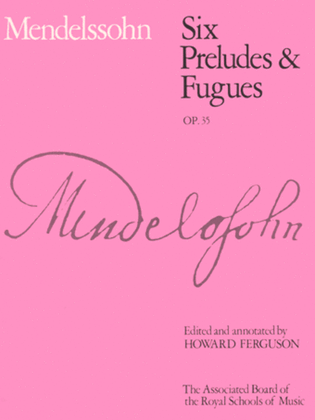 Book cover for Six Preludes & Fugues, Op. 35