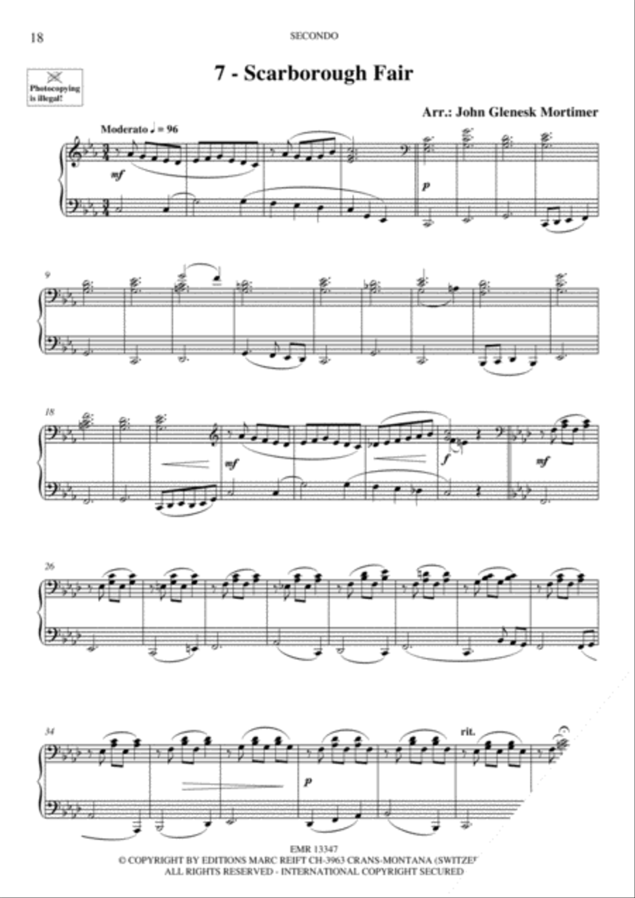 Piano Duets Greatest Hits Volume 2 - Easy Piano Duet scores gallery preview page 9