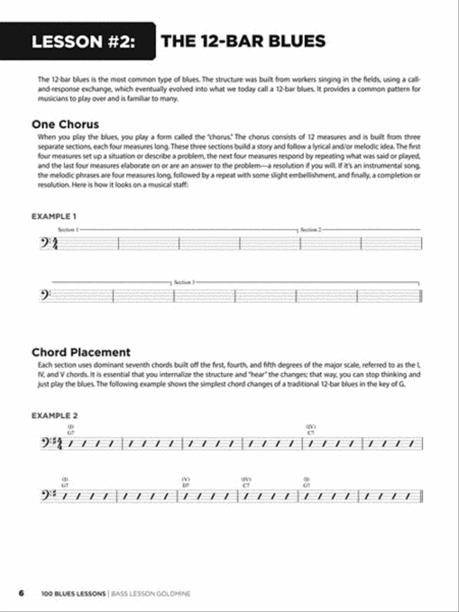 100 Blues Lessons Electric Guitar scores gallery preview page 4