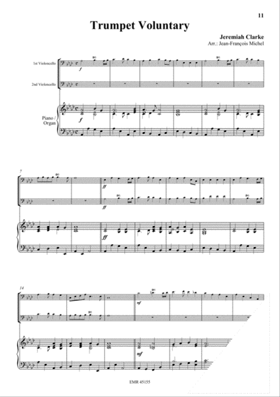 Halleluja (Handel) / Ave Maria (Bach-Gounod) / Trumpet Voluntary (Clarke) Trumpet scores gallery preview page 5