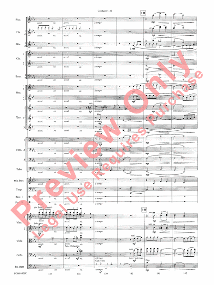 My Fair Lady (Medley) Full Orchestra scores gallery preview page 24