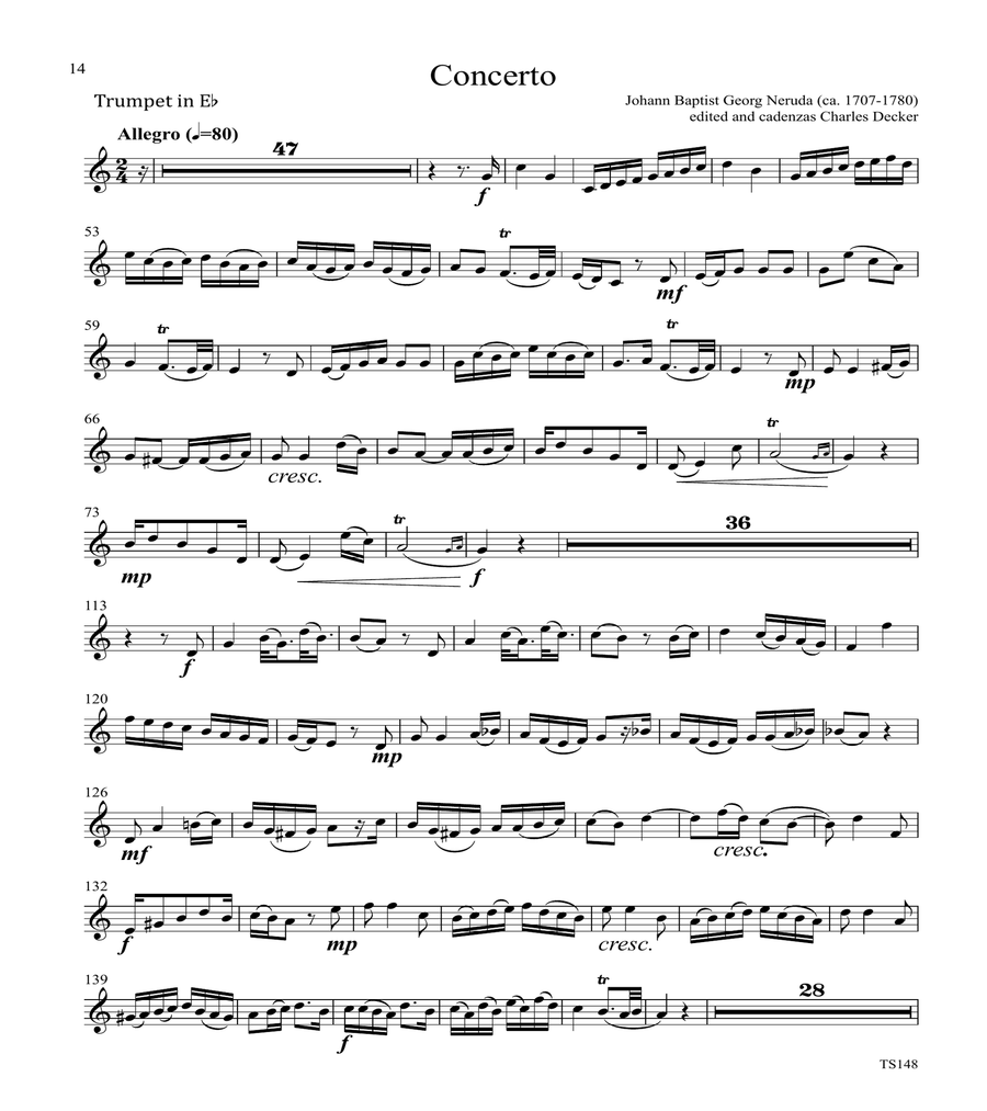 E store flat trumpet