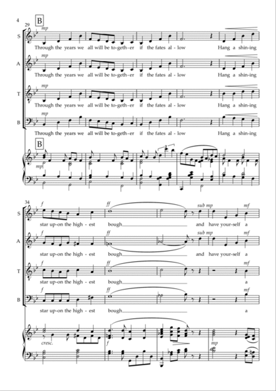 Have Yourself A Merry Little Christmas 4-Part scores gallery preview page 5