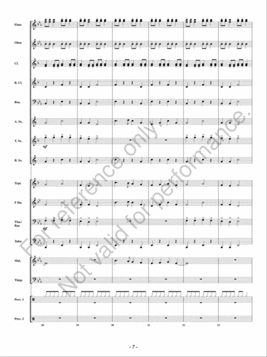 Christmas Encore Christmas Encore Concert Band scores gallery preview page 6