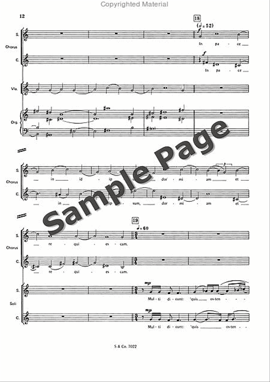 Psalm 4 Op. 38a Choir scores gallery preview page 15