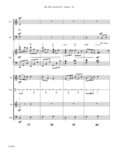 Oh, How Good It Is - Instrumental Ensemble Score and Parts