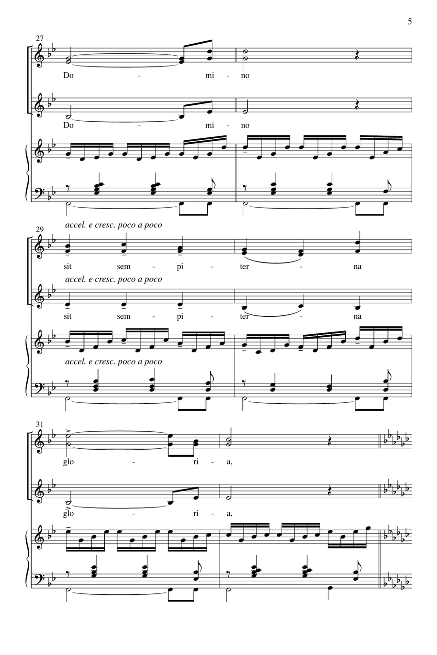 O Salutaris Hostia SSA scores gallery preview page 4