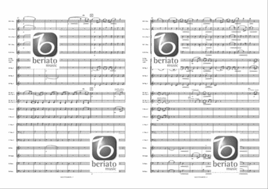 Salut d'Amour Fanfare Band scores gallery preview page 4