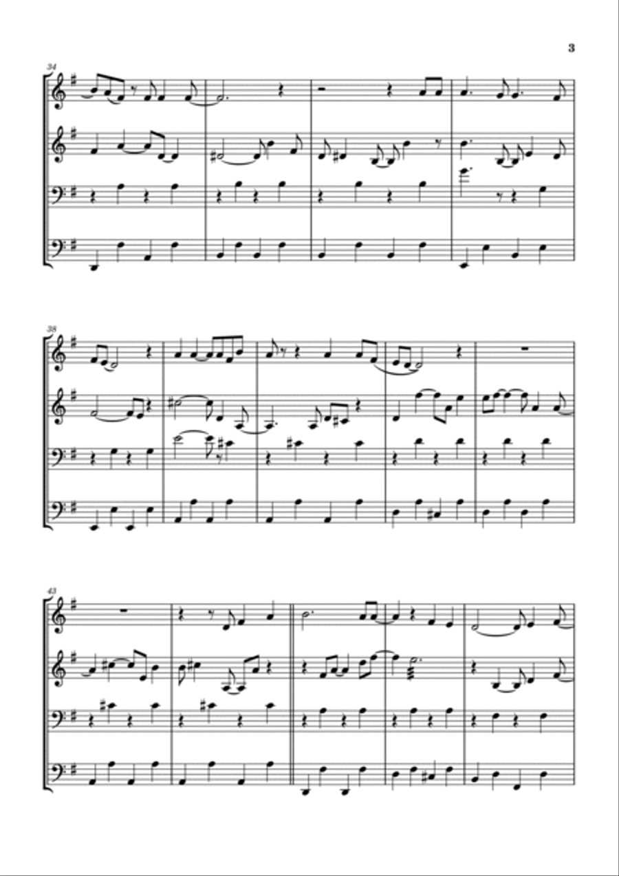 Life Is Beautiful Brass Ensemble scores gallery preview page 4
