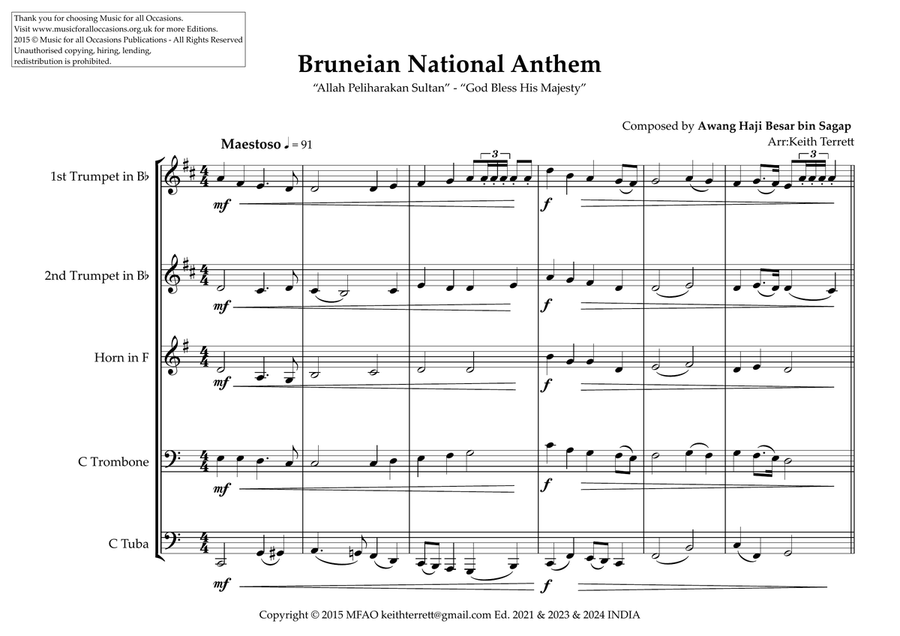 Bruneian National Anthem 