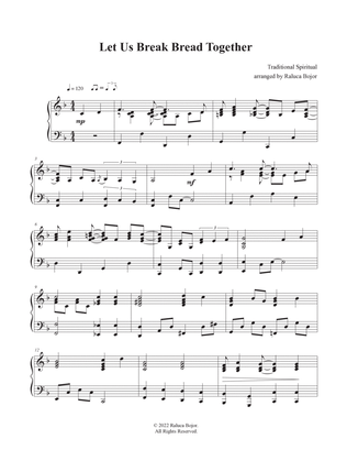 Book cover for Let Us Break Bread Together (advanced piano)
