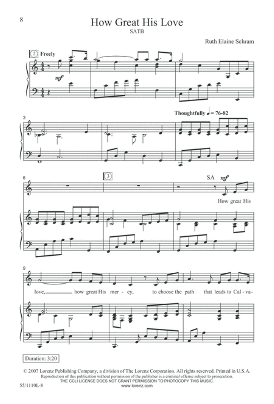 The Living Last Supper 4-Part scores gallery preview page 9