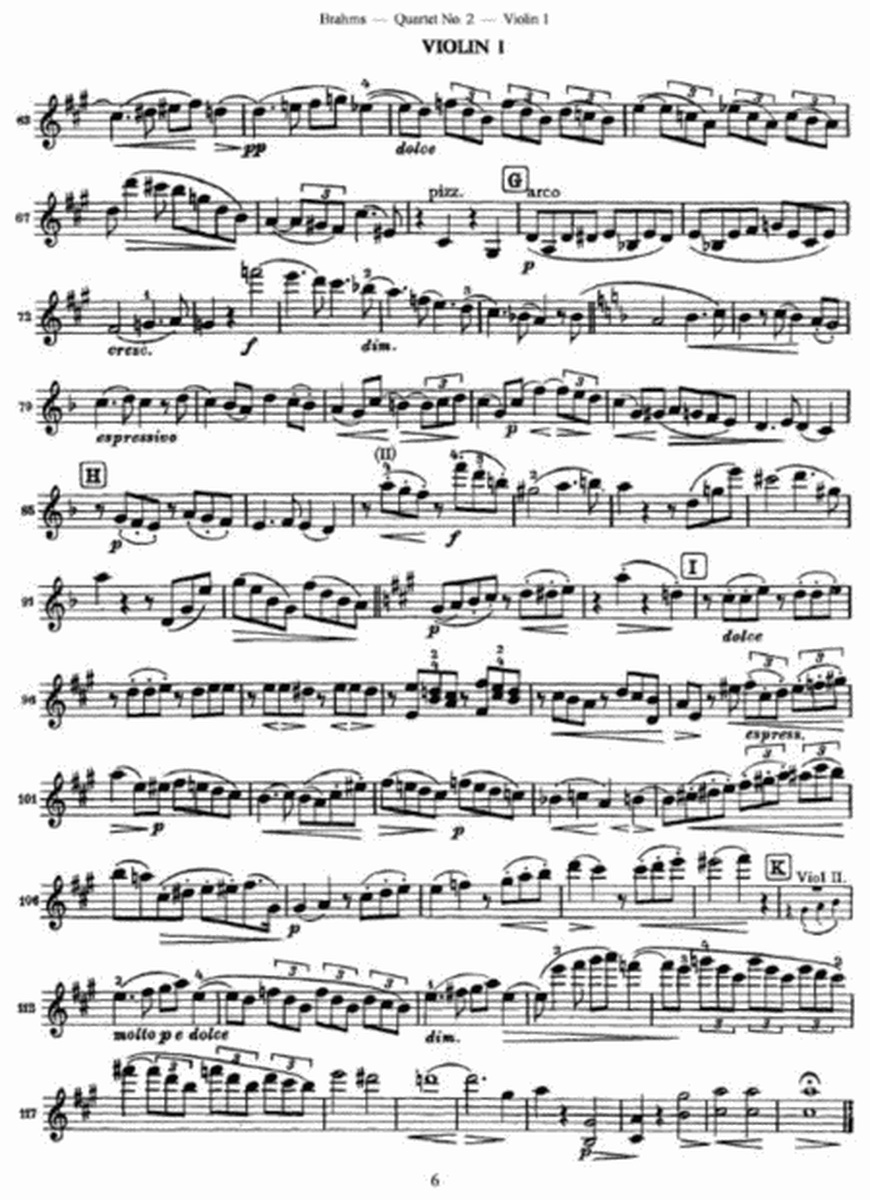Brahms - Quartet No. 2 Op. 51, No. 2