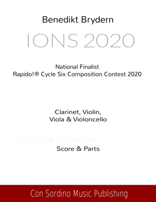 Book cover for IONS 2020