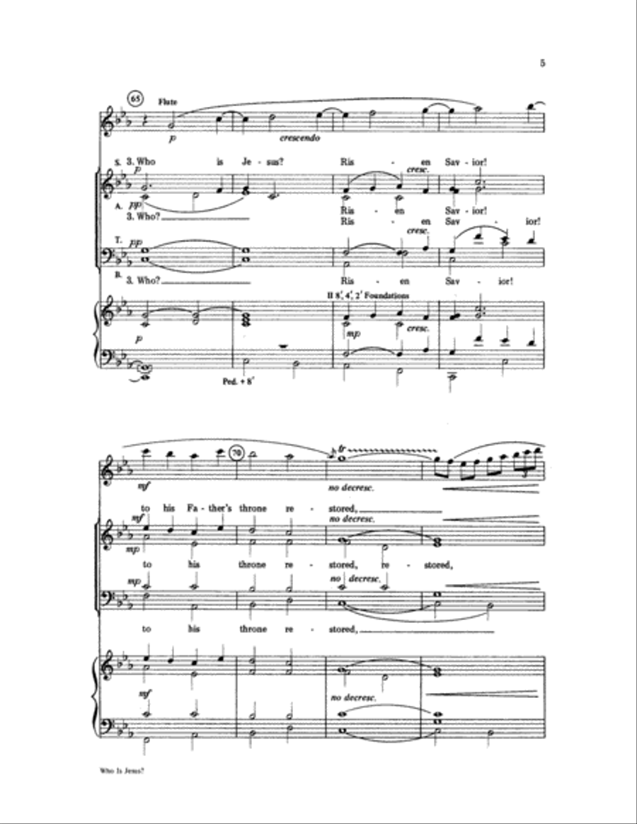 Who Is Jesus? Who Is Jesus? 4-Part scores gallery preview page 5