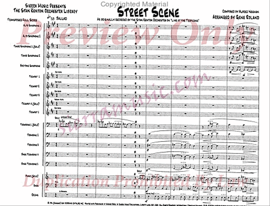 Street Scene Street Scene Jazz Ensemble scores gallery preview page 2