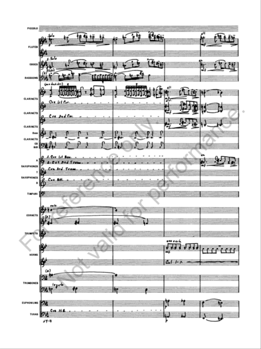 Symphony No. 5 Concert Band scores gallery preview page 20