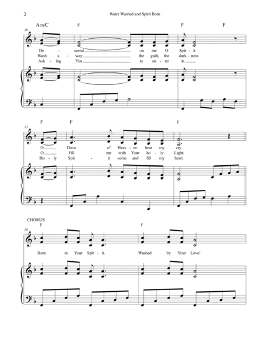 Water Washed and Spirit Born Voice scores gallery preview page 2