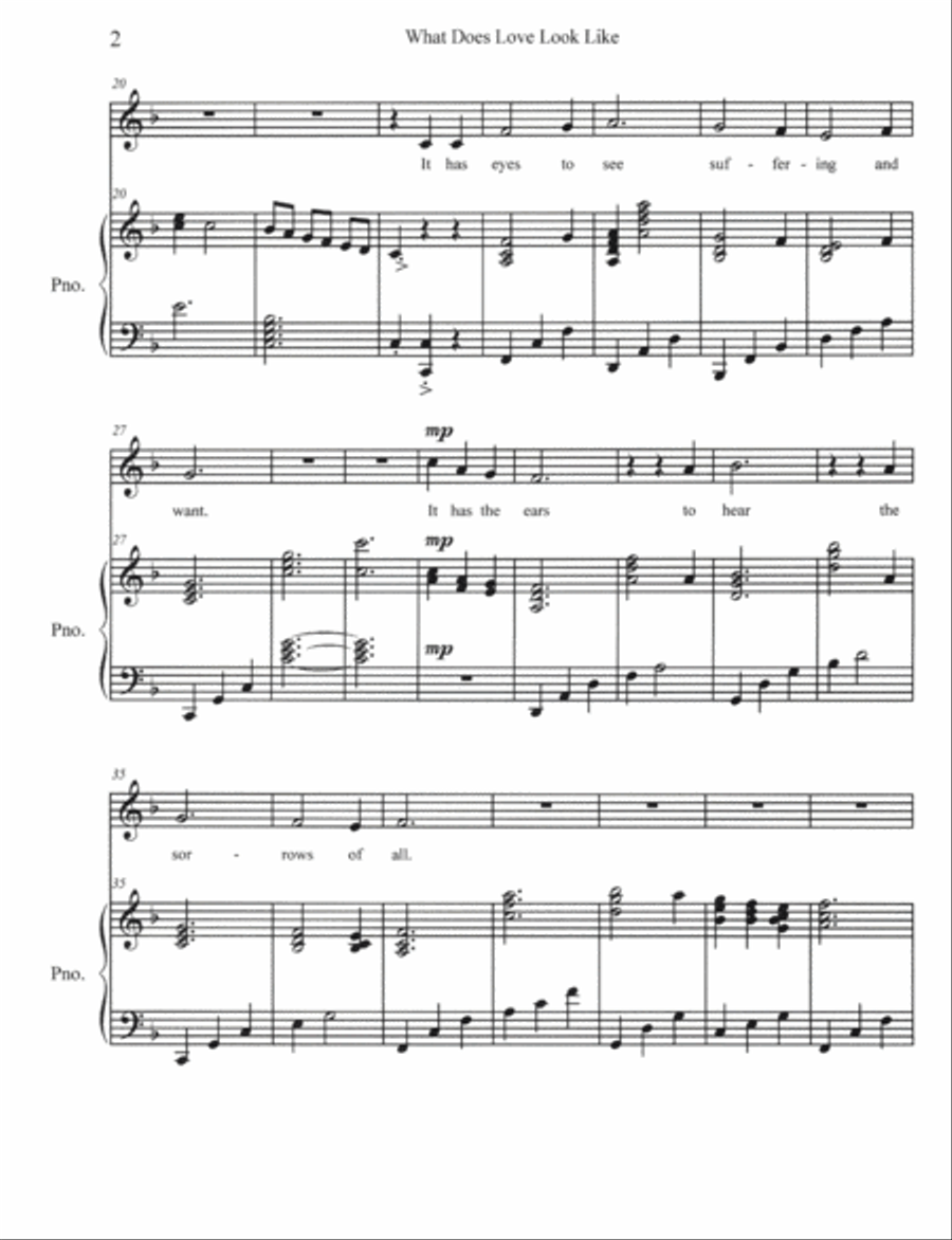 What Does Love Look Like What Does Love Look Like Unison Choir scores gallery preview page 2