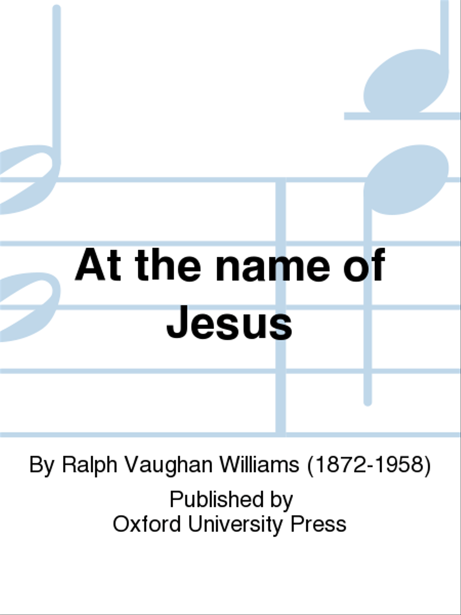 At the name of Jesus 4-Part scores gallery preview page 1