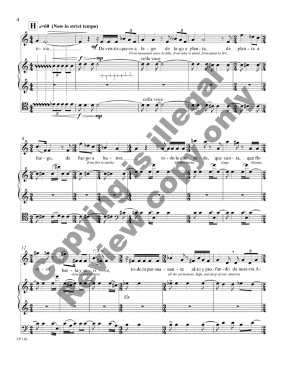 Canto Sobre la Muerte de Silvestre Harp scores gallery preview page 6