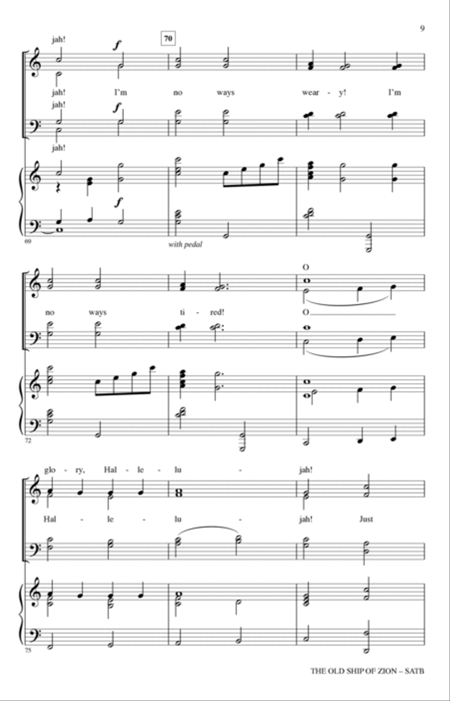 The Old Ship Of Zion (arr. John Leavitt) 4-Part scores gallery preview page 8