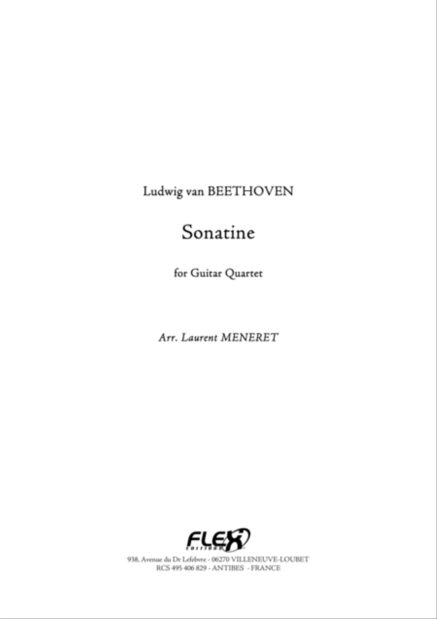 Sonatine Guitar Ensemble scores gallery preview page 1