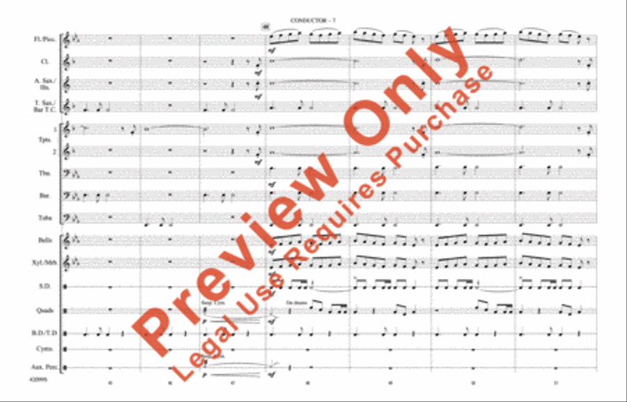 Man of Steel, Part 3 Marching Band scores gallery preview page 8
