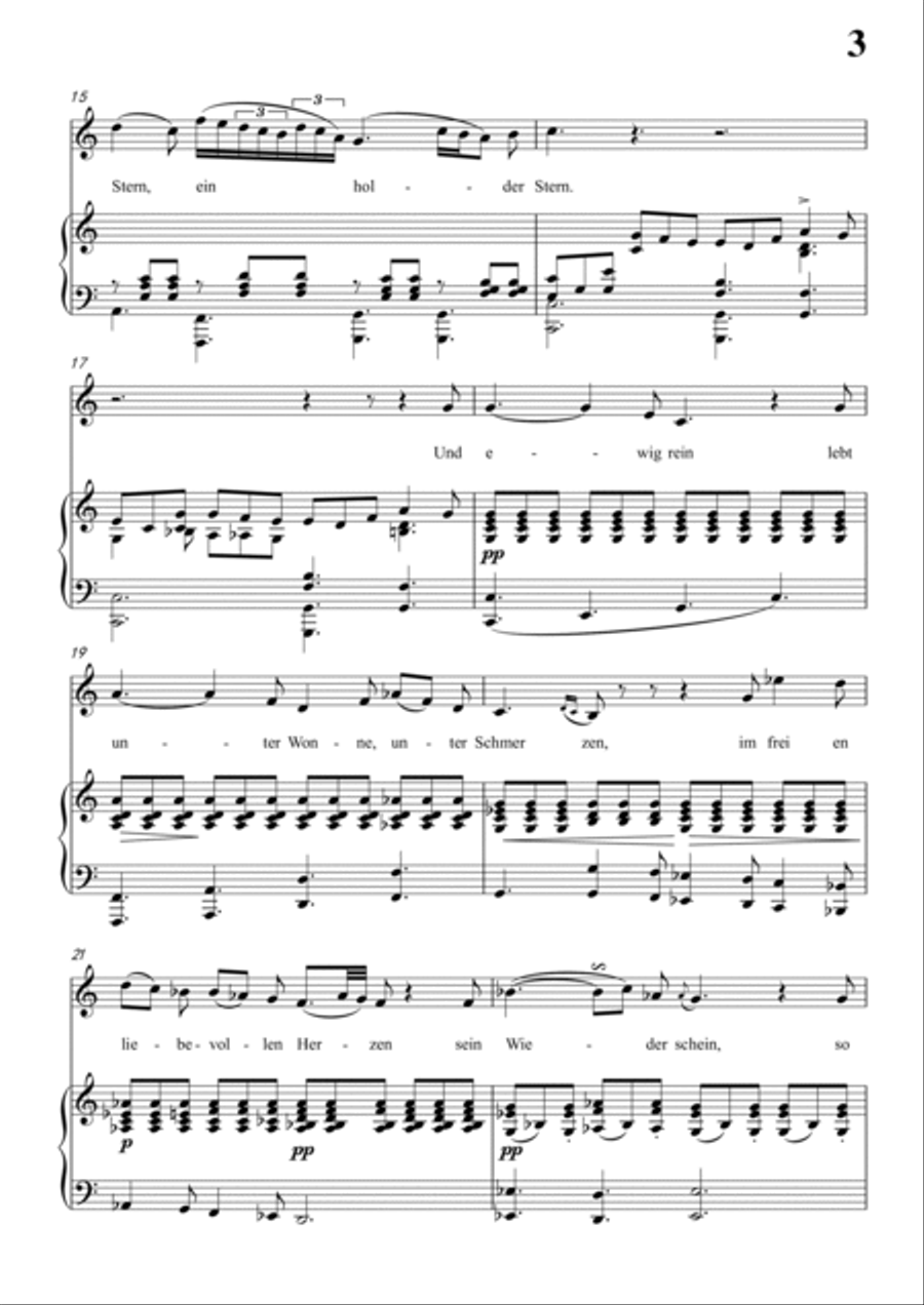 Schubert-Blondel zu Marien in c minor,for Vocal and Piano Voice scores gallery preview page 4