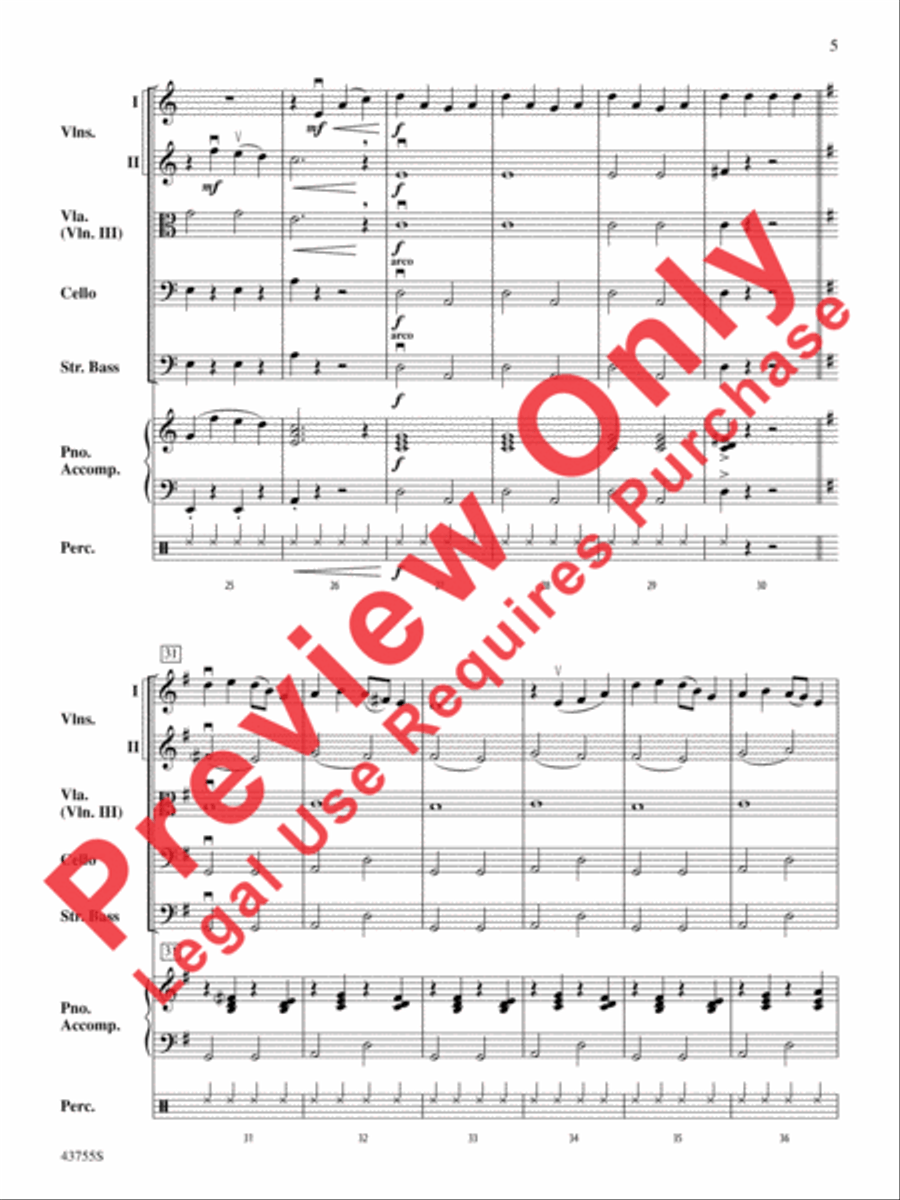 Holiday Short Cuts 1 Holiday Short Cuts 1 String Orchestra scores gallery preview page 6