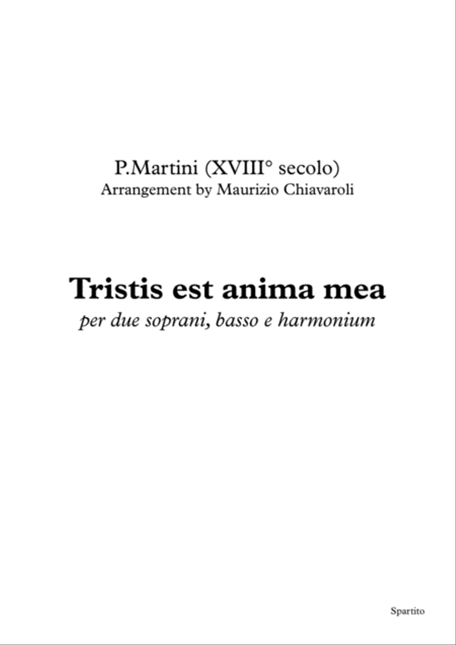 Tristis est anima mea 3-Part scores gallery preview page 1