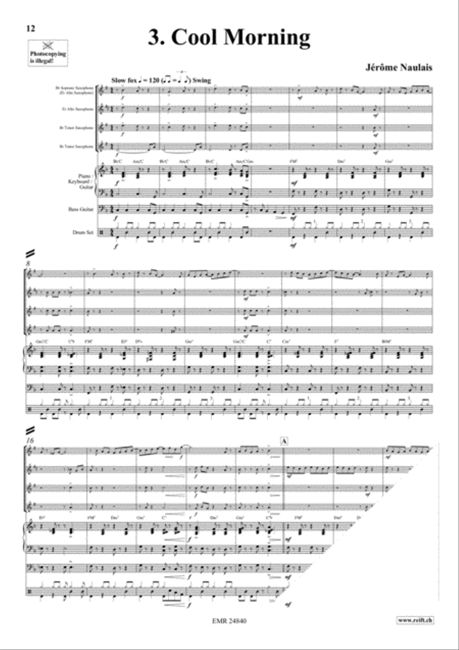 Play With Your Band Volume 2 Saxophone Ensemble scores gallery preview page 6