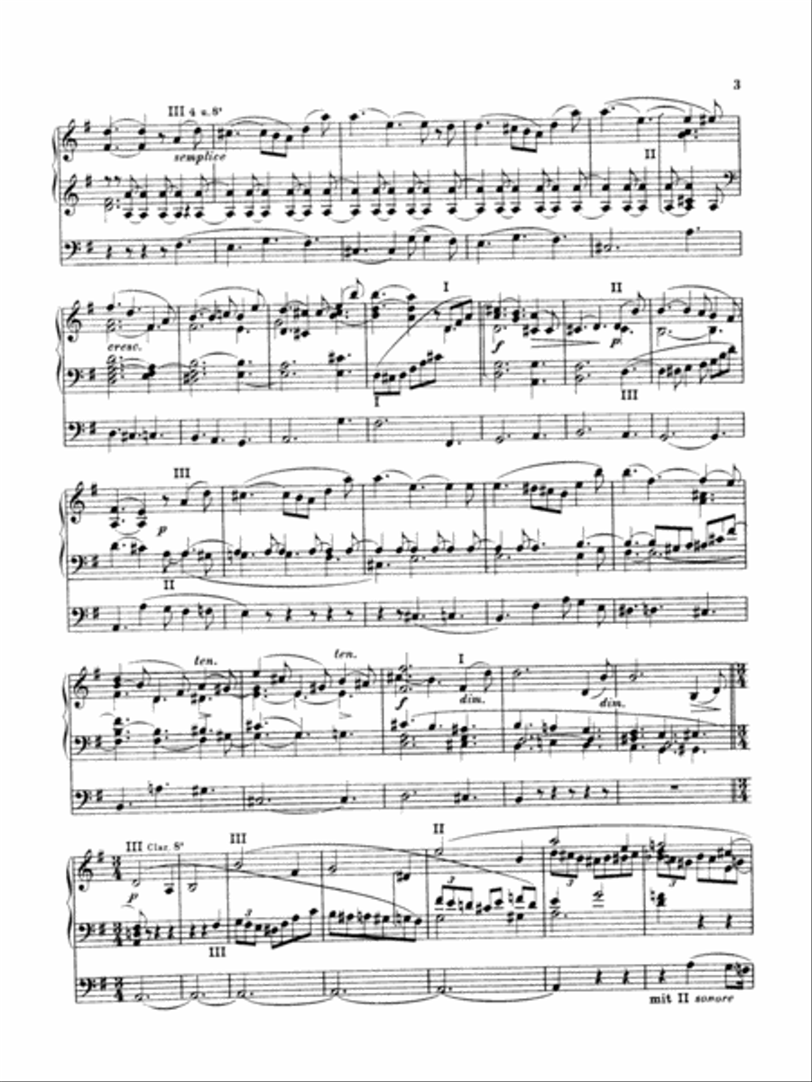 Elgar: Sonata in G Major (Urtext) Organ scores gallery preview page 3